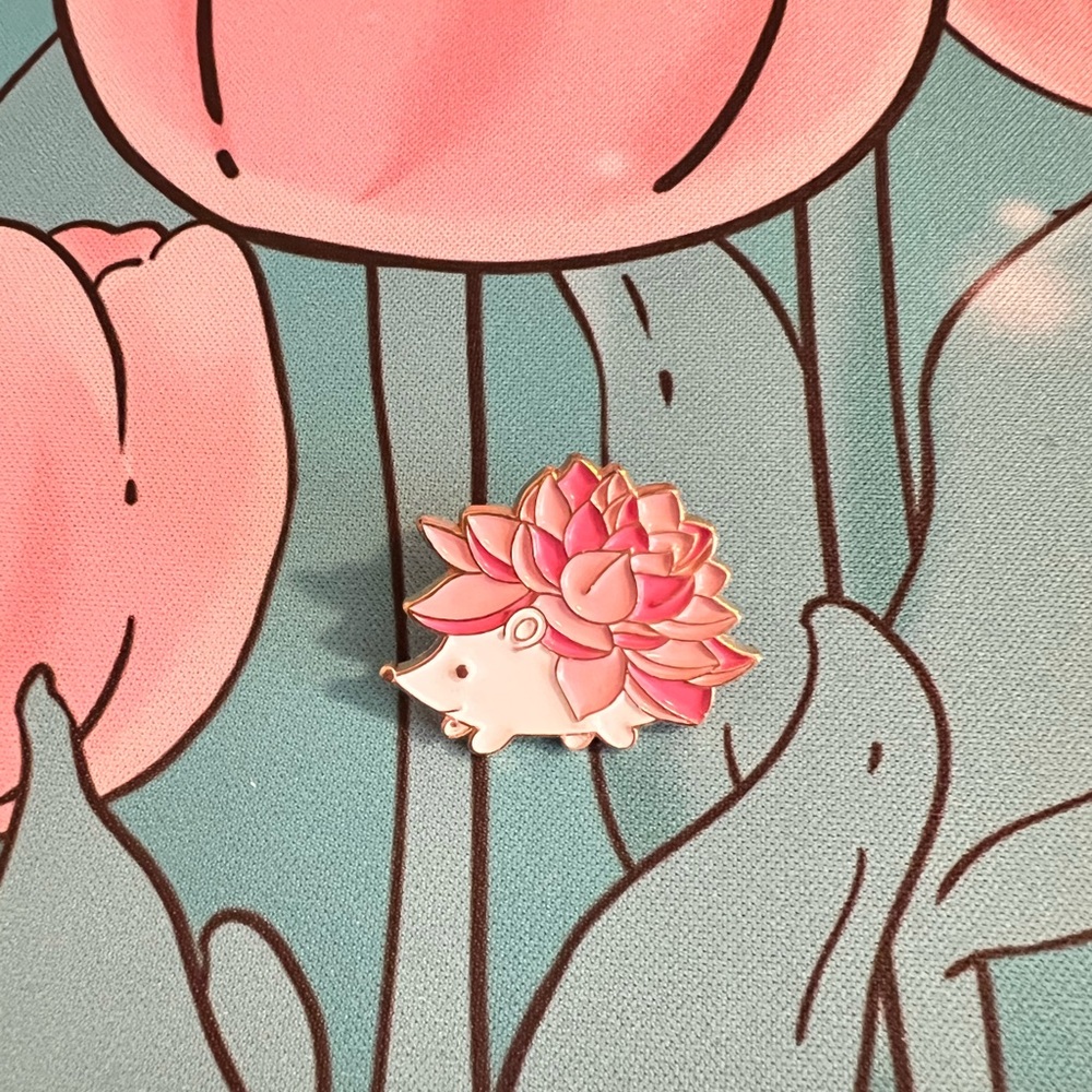 Hedgehog Enamel Pin